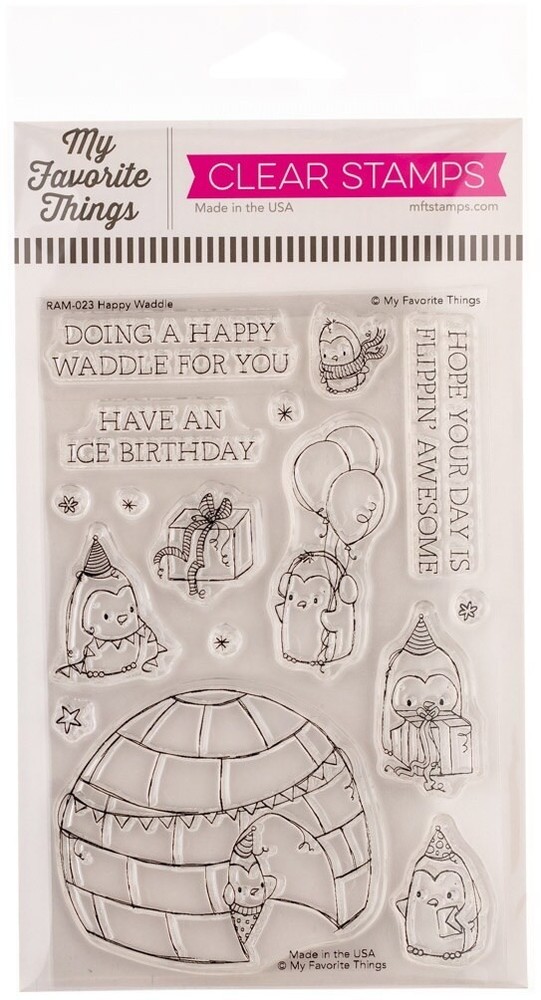 MY FAVORITE THINGS – CLEAR ACRYLIC STAMP – HAPPY WADDLE