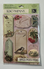 K & Company Dimensional Stickers-Variations-Brenda Walton, Confetti, Happy Tails