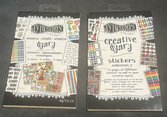 Ranger Dylusions Creative Dyary Stickers Collections 1 & 2 48 sheets NEW
