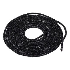 5 Yard 6mm Glitter Sequins Rope Rhinestone Cord for DIY, Black