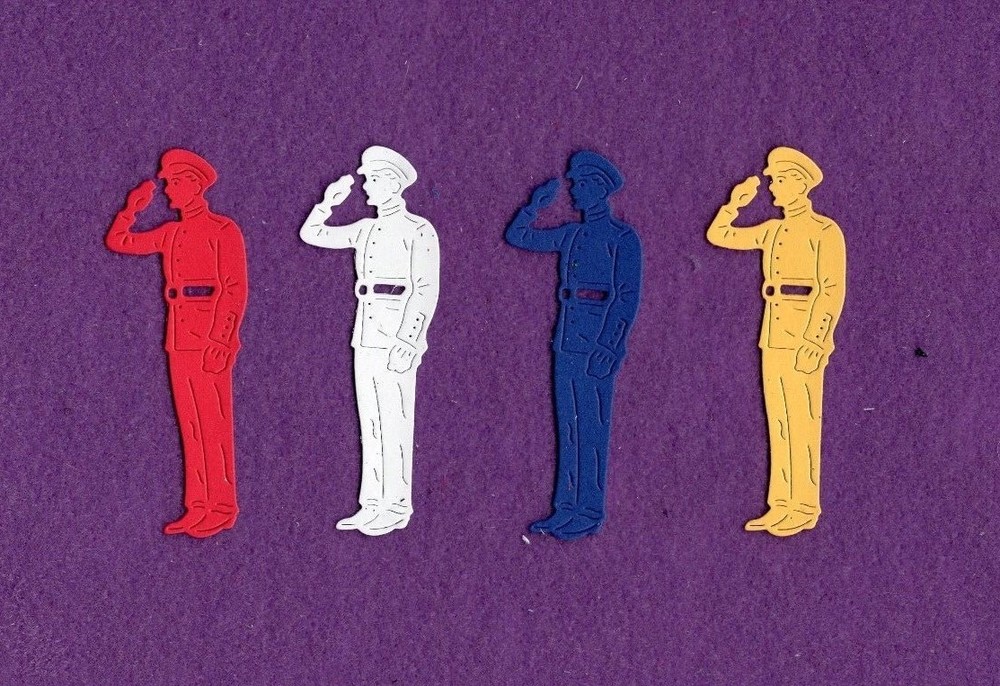 MARINES MARINE military USA die cuts scrapbook cards