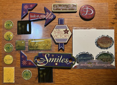 Scrap Booking Embelishments. Assorted Sentiments. Stickers (C1B57)