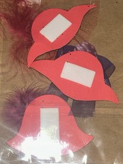 NOS Stand Outs 3D Decorative Hat Stickers 3 Pack Red Hat Society Discontinued