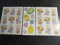 AGC American Greetings & Hallmark Easter Bunny Eggs Stickers~BT3 17