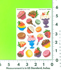 Chocolate Scented Scratch & Sniff Sweet Treats Sticker Sheet Retired
