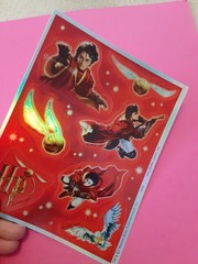 vintage Hallmark hologram Harry Potter sticker sheet