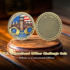 Thin Gray Line Coin – U.S. Correctional Officer Challenge Coins Honor Correct…