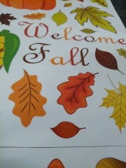 100 Stickers – Welcome Fall Thanksgiving Harvest Pumpkin Corn Leaves Acorns