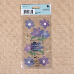 Jolee’s Purple Flowers Yellow Butterflies Dimensional Scrapbooking Stickers