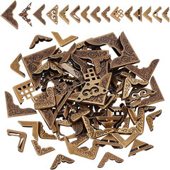 90pcs 15 Styles Metal Book Corner Protector, Corner Protectors Guard Edge Cov…