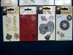 Lot of 8 pkgs ATD American Traditional Designs LIL’ CHARMS Embellishments Misc