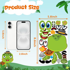 Stickers for Kids – 48 Sheets Make a Animal Face Stickers – Crafts Goodie Bag…