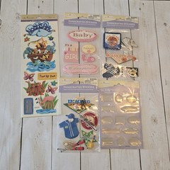 Large Scrapbook Sticker Lot 150+ Sheets Various Brands Jolees Stickopotomus….