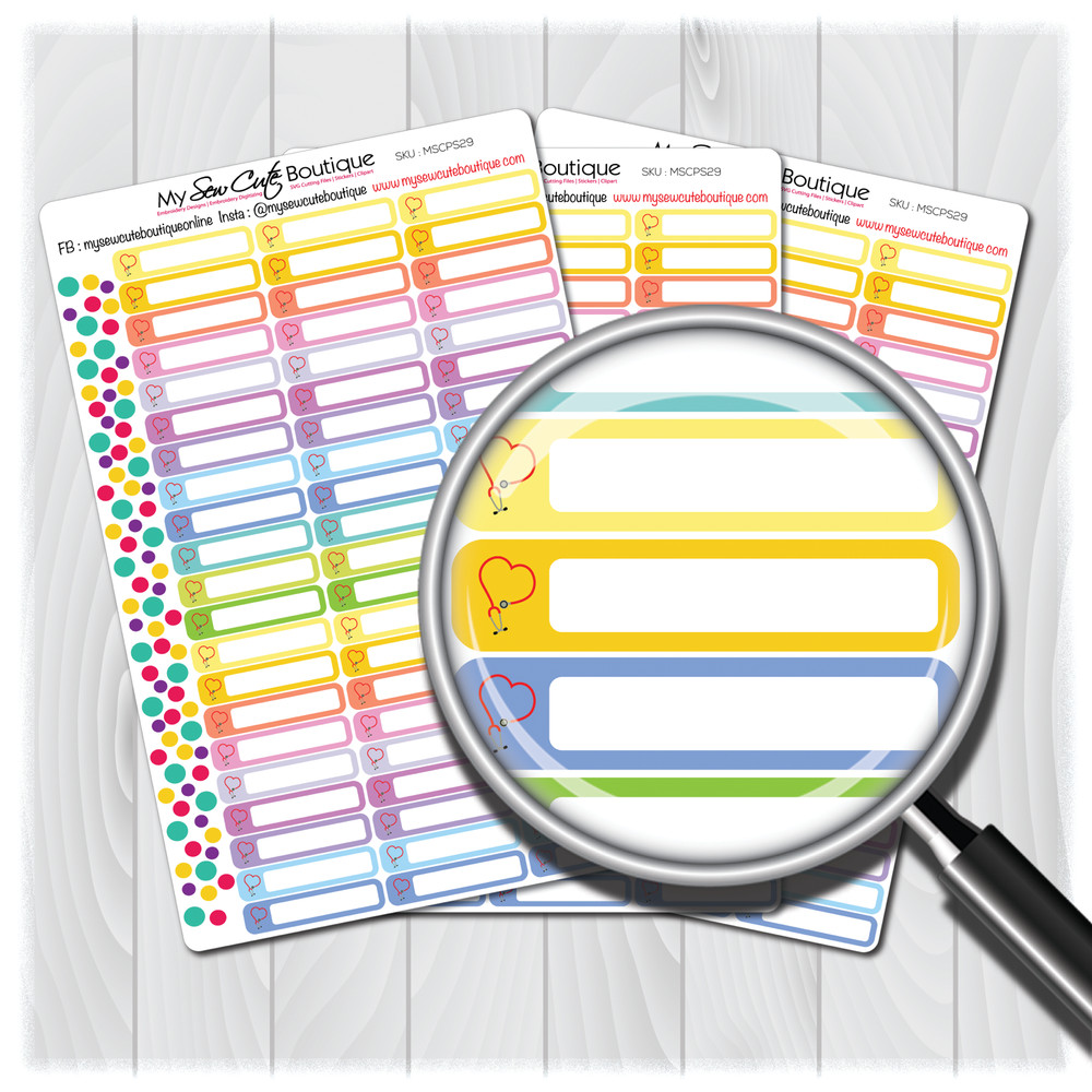 Nurse Planner Stickers for Diary Calendars, Journals and Scrapbooking
