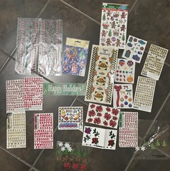 Sticker Lot Some VTG Holiday Christmas Stickopotamus F Meyer J Lee Memories