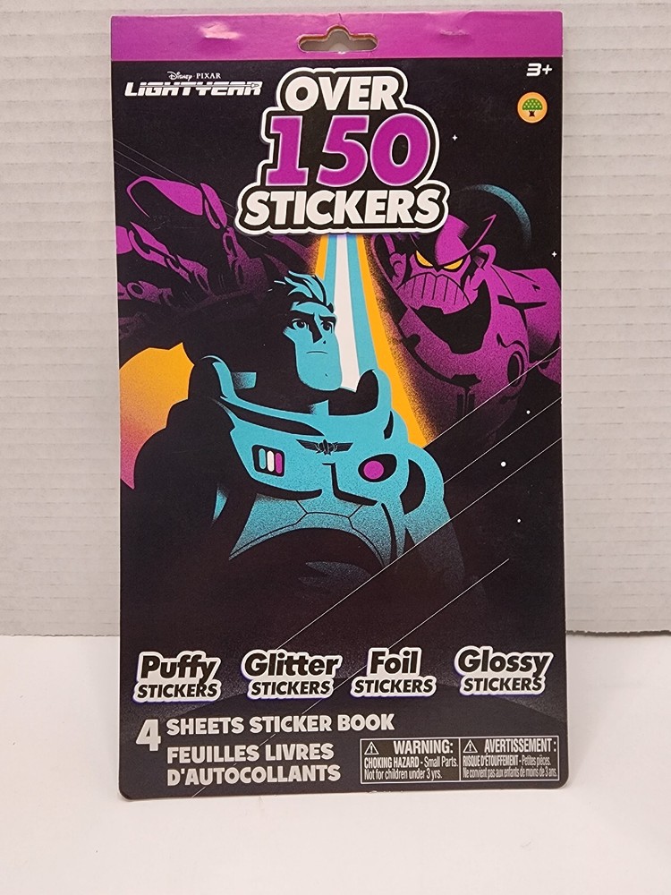 Disney Pixar Lightyear Puffy/Glitter/Foil/Glossy Over 150 Stickers New