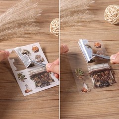 Auguro Coffee Shop Scrapbook Stickers 36 Sheets 200 Pre-Cut Standard, Blu