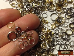M01122 MOREZMORE 300 Mini Jump Rings 3 4 5 6 7 8 9 10 mm Gold Silver Bronze