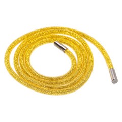 6mm x 120cm Rhinestone Rope Crystal Rope Yellow Mesh Lemon Yellow Diamond