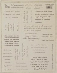 My Mind’s Eye TINY TALES QUOTATIONS Cardstock Scrapbooking Stickers Set NEW