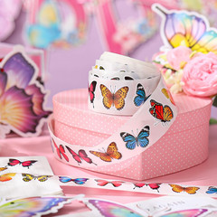 500 Pcs 1.5 Inch Colorful Butterfly Stickers Self-Adhesive Label Decals