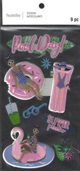 Pool Day Party Summer Sticker Recollections Scrapbook Memory Book Craft New