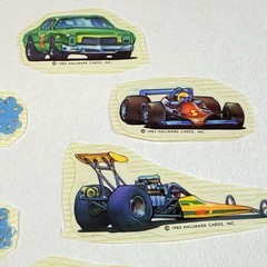 Vintage Sticker Lot 1983 1984 Hallmark Race Car Used – Scrapbooking