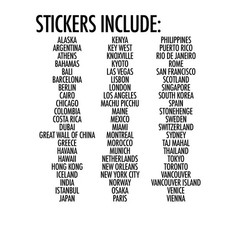 MINI Travel Stickers – 65 Locations!