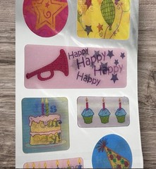 American Traditional Designs Party FX Motion Stickers Scrapbooking NEW