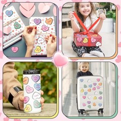 Valentines Heart Stickers for Kids 800PCS