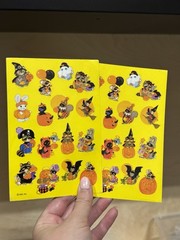 vintage halloween stickers lot Hallmark AGC 15 Full Sheet 3 Partial 236 Total