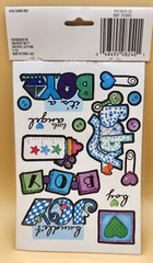 Keepsake Essentials BABY BOY Stickers Stroller, Rattle 2-Sheets Scrapbook, NEW