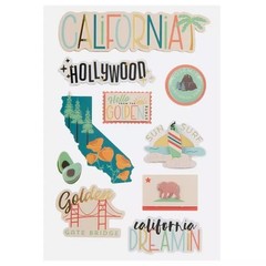 State California 3D Destinations Stickers – 10pc