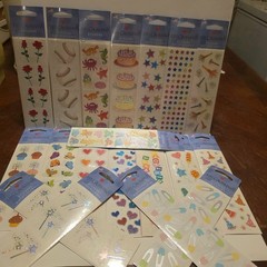 Retired Vintage Mrs. Grossman’s 19 Packs Lot New Stickers 2009 Scrapbook –