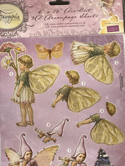 Fairyopolis 6″x12″ Die Cut 3-D Decoupage 4 sheets Punch out dimensional Fairies