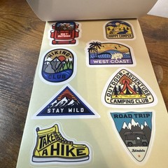 Pen+Gear Vinyl Sticker Book, 14 Sheets with 98 Stickers