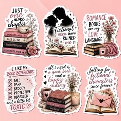 Romance Book Sticker Pack/Books/Love/Reader/Forbidden Love/Clear