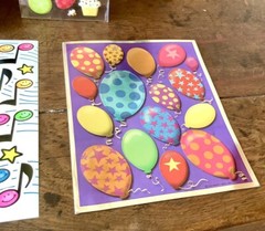 Lot of Vintage Birthday Party Sticker Sheets Loose Complete Unique AGC Hallmark