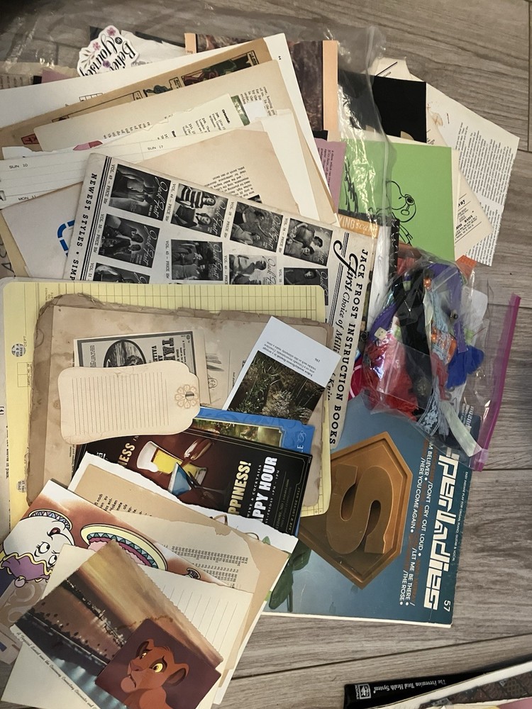Junk Journal 1lb Mystery Box Music Papers Ephemera Crafting