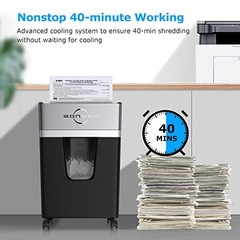 24-Sheet Micro Cut Paper Shredder P-4 X-Large – Black & Silver