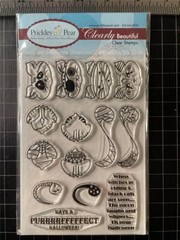 New PRICKLEY PEAR Rubber Stamp set BUILD A CAT Halloween free USA ship