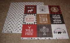 Echo Park 12×12 Double Sided Scrapbook Paper Lot of 14….Little Lumber Jack