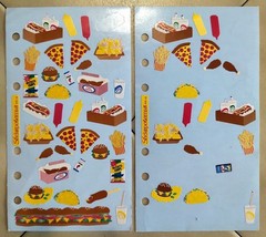 Lot (16 pcs) STICKOPOTAMUS Baking, Groceries, Pizza, Fast Food Binder Stickers