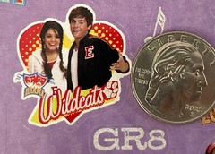 HIGH SCHOOL MUSICAL Stickers (26pc)Disney•4″x 6.5″East High •Wildcats•Singing•