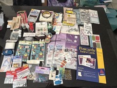 Huge Mixed Scrapbooking Craft Supply Lot K&Co Embellishments Shrink Film NOS