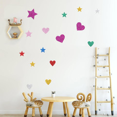 800 Pcs Heart Star Stickers, Glitter Foam Stickers Stars, Stars Crafts Bubble St