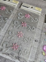 Sticker Lot – Flowers Scrapbooking 3D Stickers – Floral Spring Gems RARE HTF #96