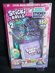 Sticki Rolls Sticki Book Wearable & Shareable Sticker Teal Bracelet + Book NEW