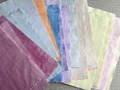 50 pcs Hand Dyed Paper, Mixed Media Paper, Junk Journal Scrapbook Supplies