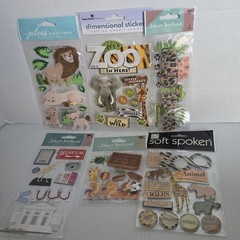 Jolee’s Boutique & More ZOO & MUSEUM Theme Sticker Lot- Lot Of 6
